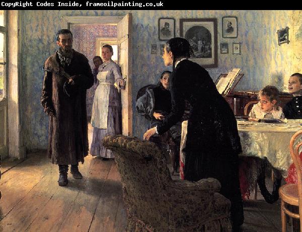 Ilya Repin Unexpected Visitors or Unexpected return